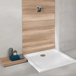 Villeroy & Boch Receveur 100 x 100 VILLEROY ET BOCH O.Novo ceramique carré blanc* Receveur De Douche