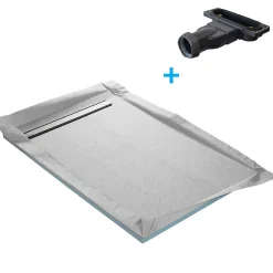 U-tile Receveur de douche à carreler monopente 150 x 100 cm* Receveur De Douche