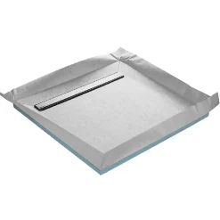 U-tile Receveur de douche à carreler caniveau 120 x 120 cm