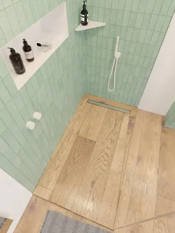U-tile Receveur de douche à carreler caniveau 120 x 120 cm