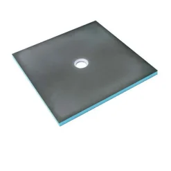 Wedi Receveur de douche à carreler 90 x 90 Fundo Primo carré écoulement centrée* Receveur De Douche