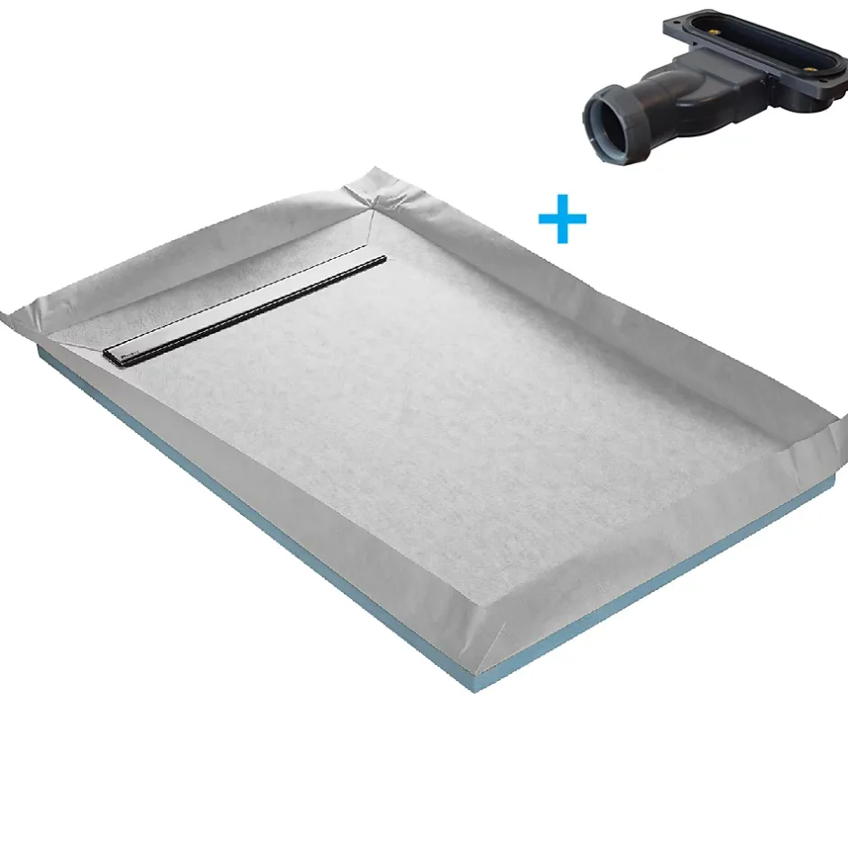 U-tile Receveur de douche à carreler caniveau 185 x 90 cm