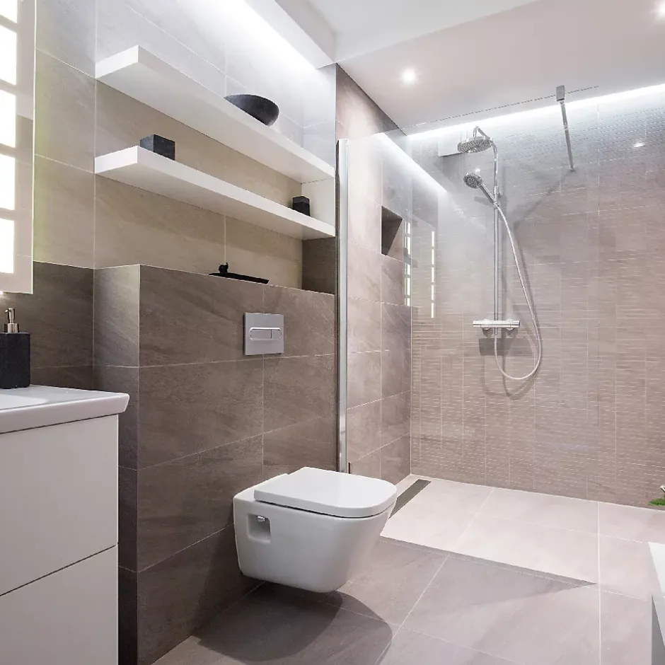 U-tile Receveur de douche à carreler caniveau 185 x 90 cm