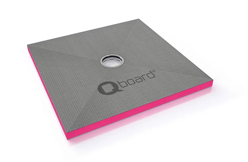 Qboard Receveur de douche à carreler 90 x 90 cm, extra-plat, Liquid* Receveur De Douche