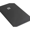 Sanindusa Receveur de douche à poser extra-plat épaisseur 28mm en pierre STONIT Marina 170x80 antidérapant classé C3 noir* Receveur De Douche