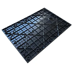 Laneri Receveur de douche SMC en fibre de verre effet pierre avec bonde inclus H. 2,6 cm 70 x 100 Noir* Receveur De Douche