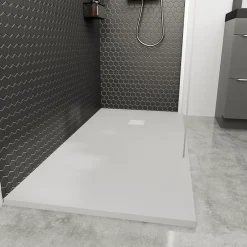 GoodHome Receveur de douche 90 x 180 cm, résine, blanc, Douro* Receveur De Douche