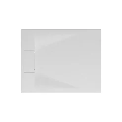 Schulte Receveur de douche 80 x 100 cm, effet pierre blanche,