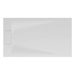 Schulte Receveur de douche 80 x 140 cm, effet pierre blanche,* Receveur De Douche