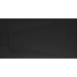 Schulte Receveur de douche 80 x 160 cm, effet pierre anthracite,* Receveur De Douche