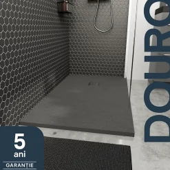 GoodHome Receveur de douche 80 x 120 cm, résine, gris, Douro* Receveur De Douche