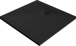 GoodHome Receveur de douche 90 x 90 cm, résine, noir, Douro* Receveur De Douche