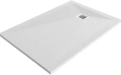 GoodHome Receveur de douche 80 x 120 cm, résine, blanc, Douro* Receveur De Douche