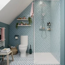 GoodHome Receveur de douche 80 x 120 cm, résine, blanc, Douro* Receveur De Douche