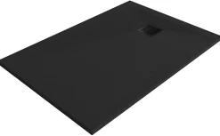 GoodHome Receveur de douche 90 x 140 cm, résine, noir, Douro* Receveur De Douche