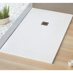 Sanycces Receveur de douche 80 x 110 cm extra plat LOGIC surface ardoisee rectangulaire blanc* Receveur De Douche