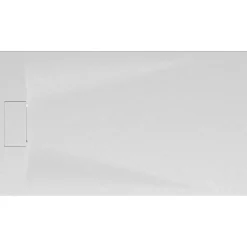 Schulte Receveur de douche 90 x 160 cm, effet pierre blanche,