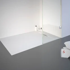 Schulte Receveur de douche 80 x 120 cm, effet pierre blanche,