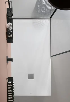 Villeroy & Boch Receveur de douche 80 x 170 cm en acrylique, blanc texturé, Exklusive