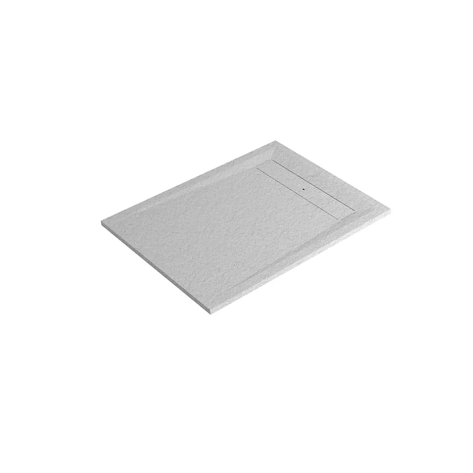 GoodHome Receveur de douche 90 x 120 cm, résine, blanc, Luiro