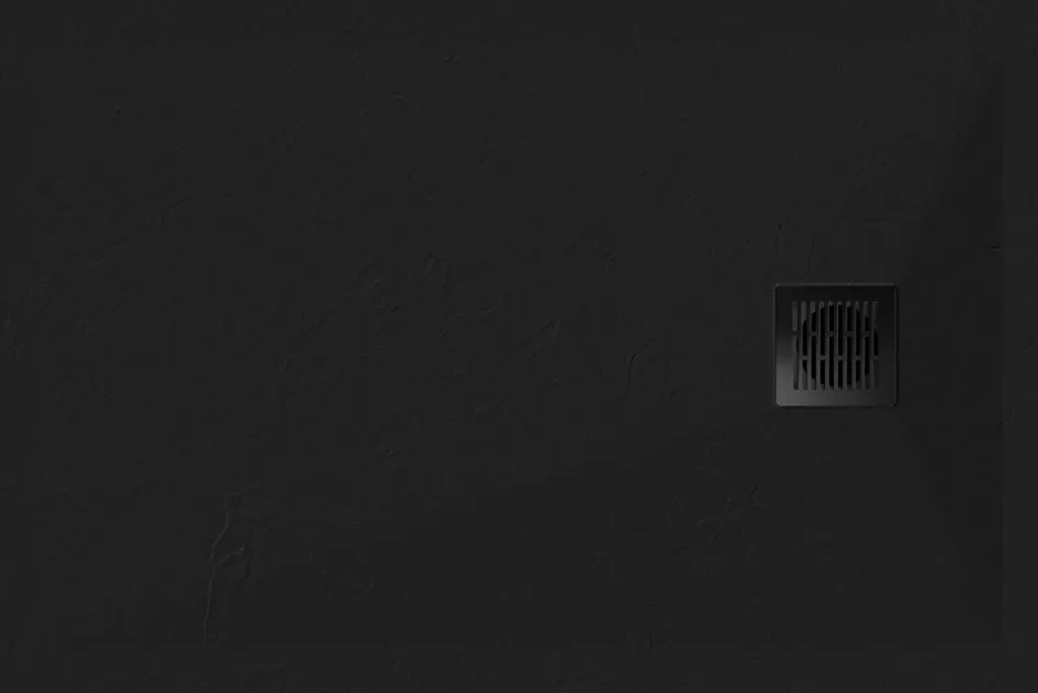 GoodHome Receveur de douche 90 x 120 cm, résine, noir, Douro* Receveur De Douche