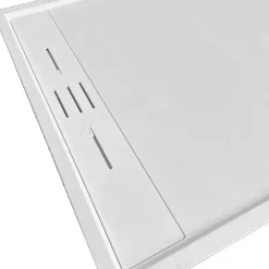 Stano Receveur de douche 90 x 170 cm extra plat blanc SALVI en SoliCast surface ardoisee* Receveur De Douche