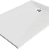 GoodHome Receveur de douche 80 x 140 cm, résine, blanc, Douro* Receveur De Douche