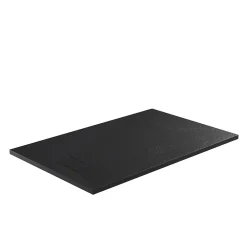 Stano Receveur de douche 80 x 120 cm extra plat noir PIATTO en SoliCast surface ardoisee