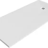 GoodHome Receveur de douche 80 x 160 cm, résine, blanc, Douro