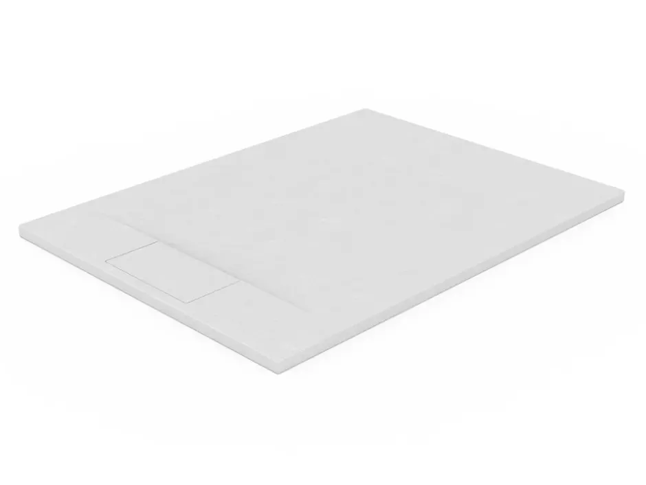Schulte Receveur de douche 90 x 120 cm, effet pierre blanche,