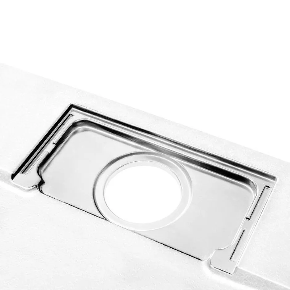 Schulte Receveur de douche 90 x 120 cm, effet pierre blanche,