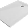 GoodHome Receveur de douche 90 x 120 cm, résine, blanc, Douro