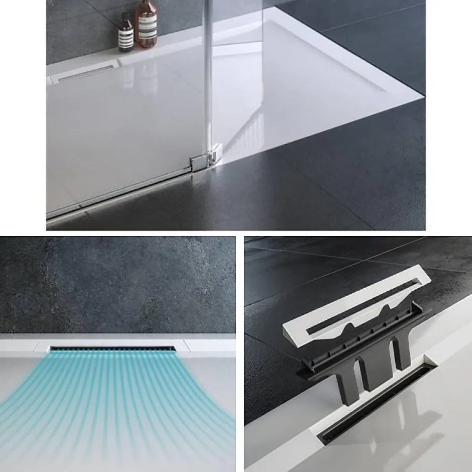 Jacob Delafon Receveur de douche 160 x 90 Flight Pure rectangle blanc* Receveur De Douche
