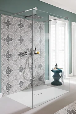 Villeroy & Boch Receveur de douche 90 x 120 x 4 cm, Quaryl Marbre blanc, Squaro Infinity