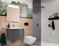 Villeroy & Boch Receveur de douche 90 x 120 x 4 cm, Quaryl Marbre blanc, Squaro Infinity