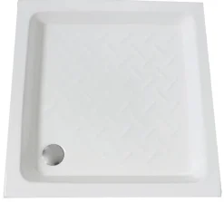 Ondee Receveur de douche 80 x 80 x 10 cm, blanc brillant, Cera Ondée