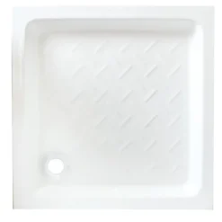 Ondee Receveur de douche 90 x 90 x 10 cm, blanc brillant, Ondée Cera* Receveur De Douche