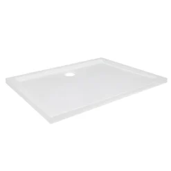 GoodHome Receveur de douche acrylique 80 x 100 cm, blanc, Vorma* Receveur De Douche