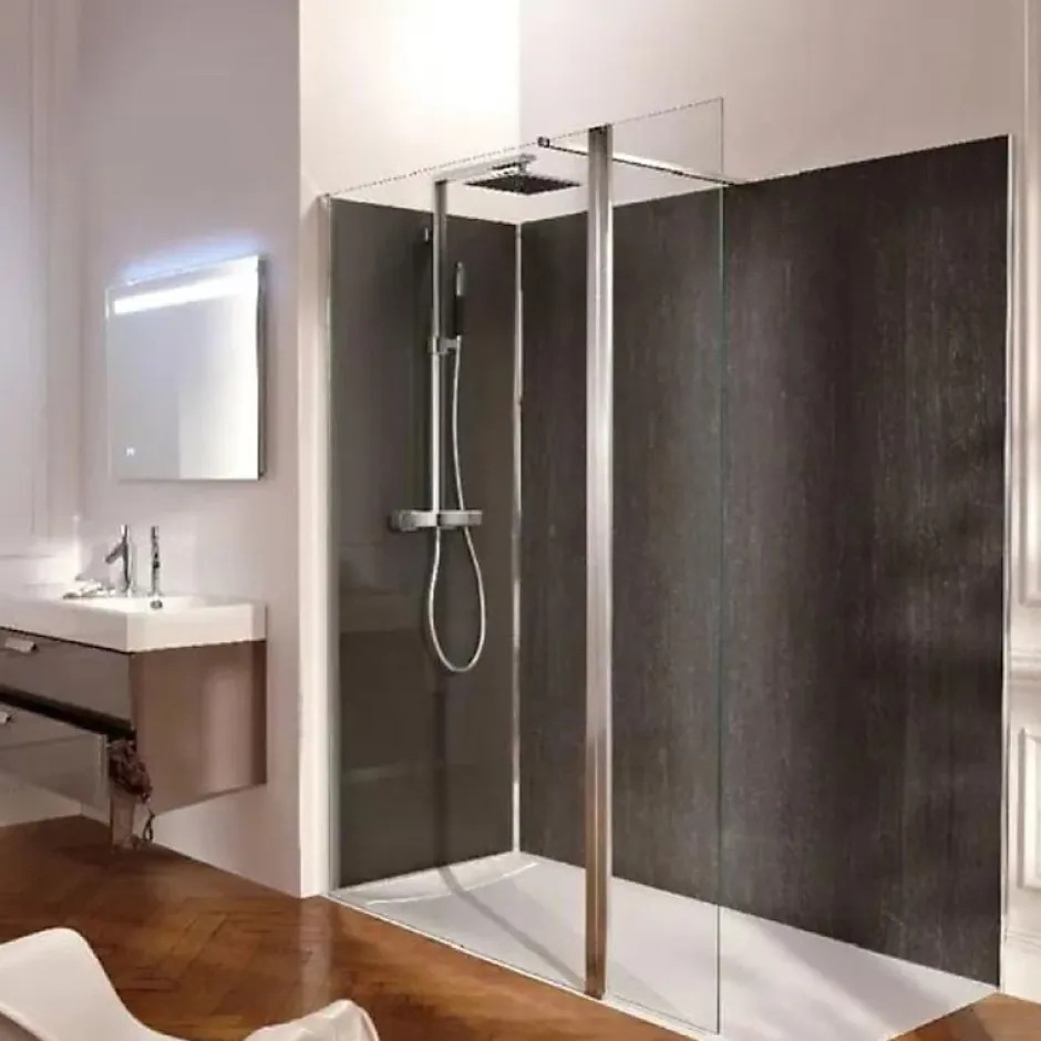 Jacob Delafon Receveur de douche antidérapant 140 x 90 Flight Neus rectangle blanc