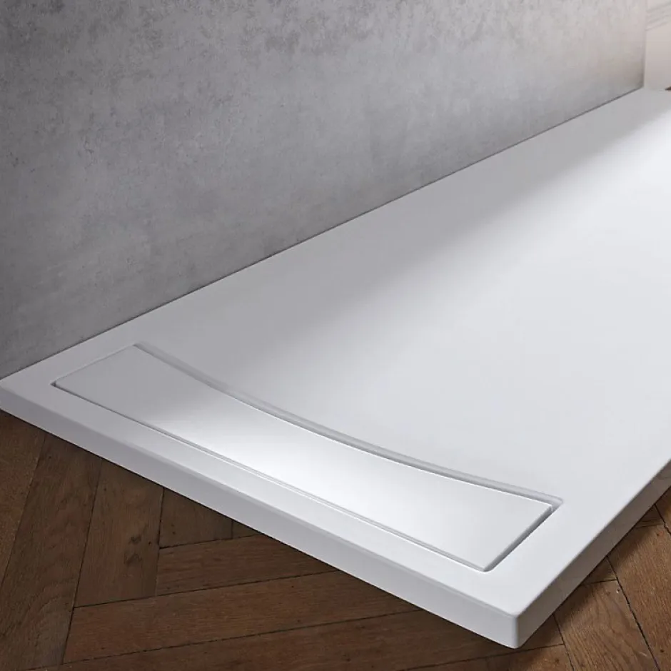 Jacob Delafon Receveur de douche antidérapant 140 x 90 Flight Neus rectangle blanc