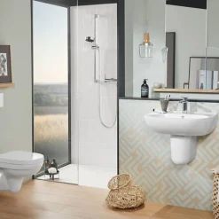 Villeroy & Boch Receveur de douche antidérapant 140 x 90 VILLEROY ET BOCH Lifetime Plus céramique blanc + Bonde blanc