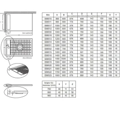 Jacob Delafon Receveur de douche antidérapant 170 x 80 Flight Neus rectangle blanc* Receveur De Douche