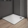 AICA Sanitaire Receveur de douche blanc - 80x80x3cm - carré - Bac à douche extra plat - Antidérapant