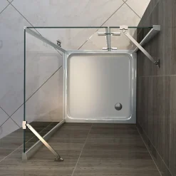 Bernstein Receveur de douche carré - 90x90cm et système d'évacuation