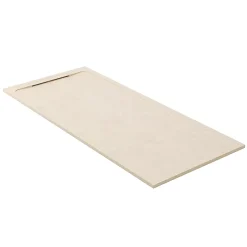 Cosyneo Receveur de douche en pierre naturelle extra plat à poser 90x200cm - beige marbre - ORIGINE