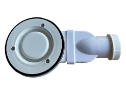 Vente-unique Receveur de douche extra plat à poser ou à encastrer recoupable en résine SMC avec siphon - Blanc - 160 x 90 cm - LYROSA