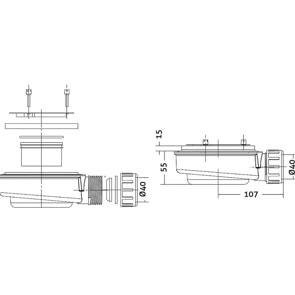 Lavaberg Receveur de Douche Extraplat 180x90cm Beige - Résine Minérale - Antidérapant - Effet Ardoise - Bonde Incluse -* Receveur De Douche