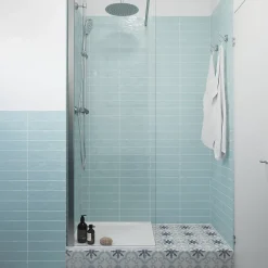 GoodHome Receveur de douche extra-plat l.70 x L.70 cm blanc anti dérapant, Limski* Receveur De Douche