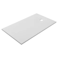 GoodHome Receveur de douche extra-plat l.90 x L.160 cm blanc anti dérapant, Leira