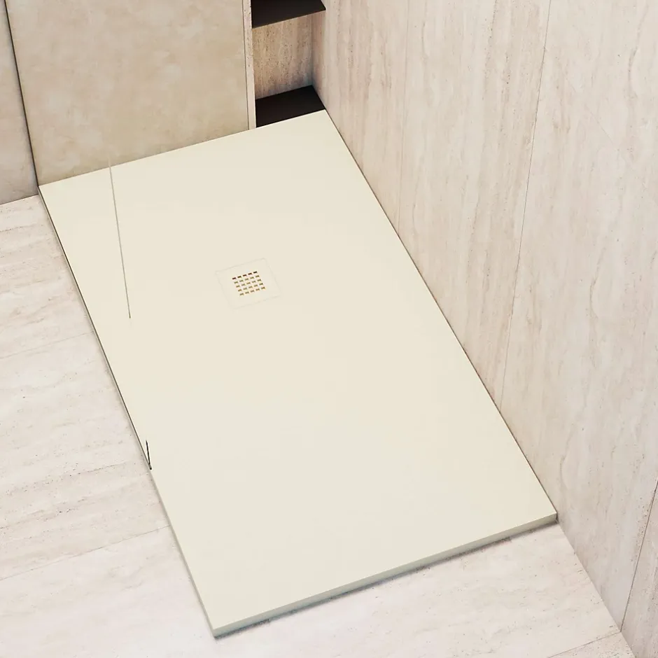 Poalgi Receveur de douche extraplat blanc ivoire 90x160 cm Arena -* Receveur De Douche